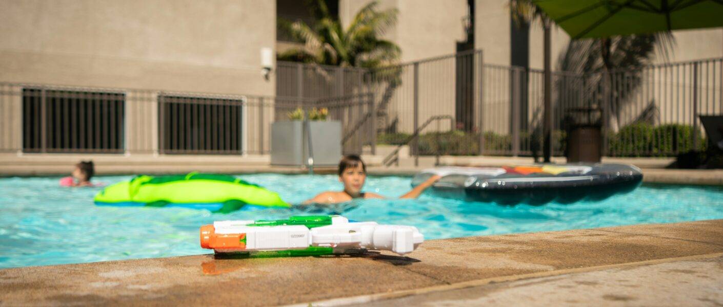 kids in pool